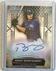 Benny Montgomery #PA-BM Baseball Cards 2022 Bowman Sterling Prospect Autographs Prices