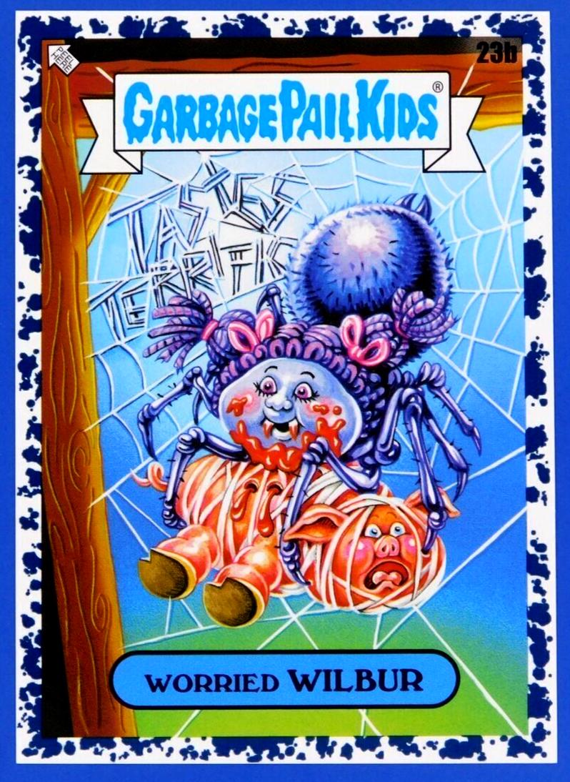 Worried Wilbur [Black] #23b Prices | Garbage Pail Kids Book Worms | GPK ...