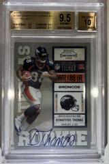 Demaryius Thomas [Cutting Pose Autograph] #209 Football Cards 2010 Playoff Contenders Prices