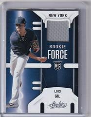 Luis Gil #RF-LG Baseball Cards 2022 Panini Absolute Rookie Force Prices
