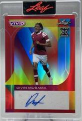 Divin Mubama [Orange] Soccer Cards 2022 Leaf Vivid Autographs Prices
