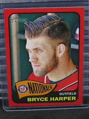 Bryce Harper [Portrait Team Logo Target Red Border] #400 Baseball Cards 2014 Topps Heritage Prices
