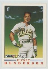 Rickey Henderson [Factory Set] Baseball Cards 1991 Fleer Pro Vision Prices