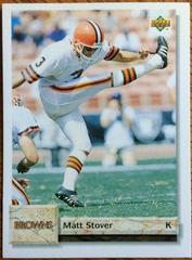 Matt Stover Football Cards 1992 Upper Deck Prices