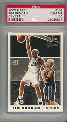 Tim Duncan [Crystal] #162 Basketball Cards 2003 Fleer Prices