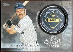 Thurman Munson [Black] #MVP-TM Baseball Cards 2023 Topps Update MVP Medallion Prices