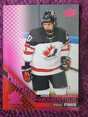 Pano Fimis [Pink] Hockey Cards 2022 Upper Deck Team Canada Juniors Prospectus Momentous Prices