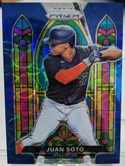 Juan Soto [Navy Blue Kaleidoscope Prizm] #SG-3 Baseball Cards 2021 Panini Prizm Stained Glass Prices