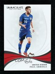 Paul Arriola #44 Soccer Cards 2018 Panini Immaculate Prices