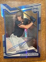 Jackson Holliday [Aspirations Die Cut Signature] #1 Baseball Cards 2022 Panini Elite Extra Edition Prices