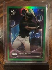 Kahlil Watson [Green] #PE-8 Baseball Cards 2022 Bowman Platinum Precious Elements Prices