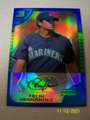 Felix Hernandez [Blue Refractor] Baseball Cards 2005 Bowman Chrome Prices