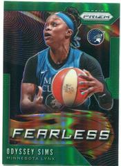 Odyssey Sims [Prizm Green] #5 Basketball Cards 2020 Panini Prizm WNBA Fearless Prices