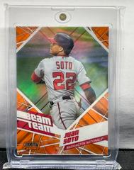 Juan Soto [Orange Refractor] Baseball Cards 2021 Stadium Club Chrome Beam Team Prices