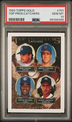 Top Pros.Catchers #701 Baseball Cards 1993 Topps Gold Prices