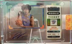 Jaylin Williams [SP Variation Autograph Clear Ticket] #138V Basketball Cards 2022 Panini Contenders Prices