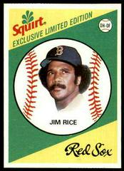 Jim Rice #7 Baseball Cards 1981 Squirt Prices