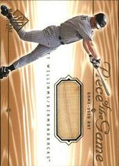 Matt Williams Baseball Cards 2001 SP Game Bat Piece of the Game Prices