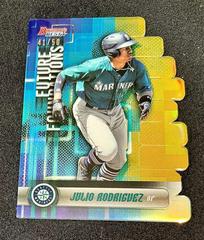 Julio Rodriguez [Gold Refractor] Baseball Cards 2019 Bowman's Best Future Foundations Die Cut Prices