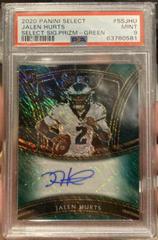 Jalen Hurts [Green Prizm] Football Cards 2020 Panini Select Rookie Signatures Prices