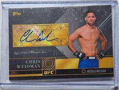 Chris Weidman [Silver] Ufc Cards 2016 Topps UFC Top of the Class Autographs Prices