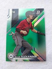 Blaze Alexander [Green] #TOP-54 Baseball Cards 2019 Bowman Platinum Top Prospects Prices