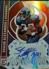 Shaun Alexander, Kenneth Walker III #PTT-26 Football Cards 2023 Panini Donruss Elite Passing the Torch Signatures Prices