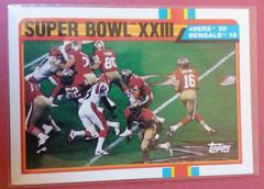 Super Bowl XXIII [Joe Montana Back to Pass] Football Cards 1989 Topps Prices