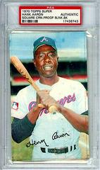 Hank Aaron [Square Corner Proof Blank Back] Baseball Cards 1970 Topps Super Prices