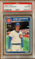 Ryne Sandberg #65 Baseball Cards 1985 Fleer Prices