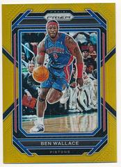 Ben Wallace [Gold] Basketball Cards 2022 Panini Prizm Prices