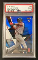 Rafael Devers [Blue Refractor] #61 Baseball Cards 2018 Topps Finest Prices