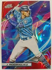 Julio Rodriguez [Red Flare] #197 Baseball Cards 2022 Topps Cosmic Chrome Prices