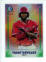 Trent Deveaux [Green Refractor] #DG-14 Baseball Cards 2021 Bowman Chrome Mega Box Mojo Dawn of Glory Prices