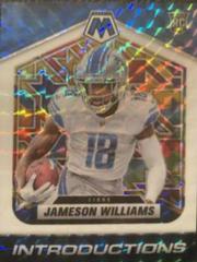 Jameson Williams [White] #I-8 Football Cards 2022 Panini Mosaic Introductions Prices