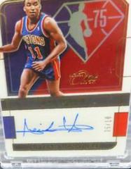 Isiah Thomas [Gold] Basketball Cards 2021 Panini One and One 75th Team Signatures Prices