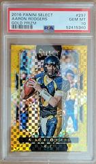Aaron Rodgers [Gold Prizm] #297 Football Cards 2016 Panini Select Prices