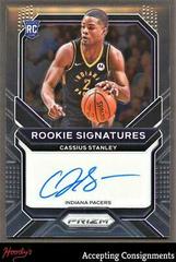 Cassius Stanley Basketball Cards 2020 Panini Prizm Rookie Signatures Prices
