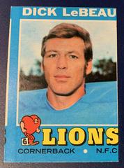 Dick LeBeau Football Cards 1971 Topps Prices