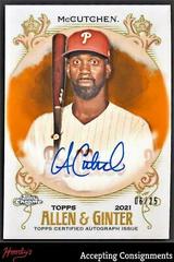 Andrew McCutchen [Orange Refractor] #AGA-AM Baseball Cards 2021 Topps Allen & Ginter Chrome Autographs Prices