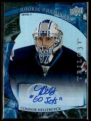 Connor Hellebuyck [Autograph Rainbow Foil Blue] Hockey Cards 2015 Upper Deck Trilogy Prices