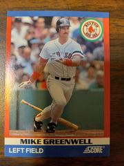 Mike Greenwell #82 Baseball Cards 1991 Score Superstars Prices