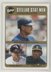 Alex Rodriguez, Magglio Ordonez, Miguel Tejada #242 Baseball Cards 2003 Upper Deck Vintage Prices