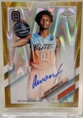 Ausar Thompson [Gold Wave Refractor] #CA-ATH2 Basketball Cards 2021 Topps Chrome OTE Overtime Elite Autographs Prices
