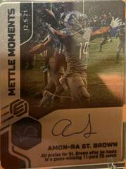 Amon Ra St. Brown Football Cards 2022 Panini Elements Mettle Moments Autographs Prices