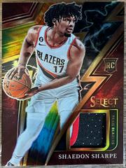 Shaedon Sharpe [Tie Dye] #S-SS Basketball Cards 2022 Panini Select Sparks Patch Prices