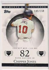 Chipper Jones [82 RBI] #22 Baseball Cards 2007 Topps Moments & Milestones Prices