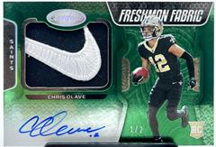Chris Olave [Freshman Fabric Signature Green Etch] #213 Football Cards 2022 Panini Certified Prices