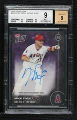 Mike Trout [Autograph Purple] #OS31D Baseball Cards 2016 Topps Now Off Season Prices