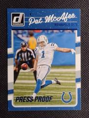 Pat McAfee [Press Proof Blue] Football Cards 2016 Panini Donruss Prices